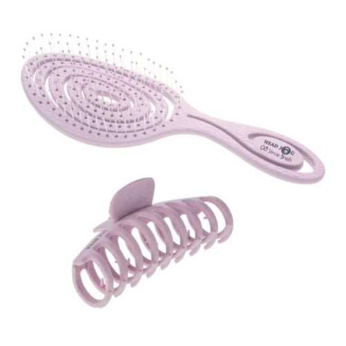 Head Jog 08 Straw Brush Heather & Claw Clip Bundle